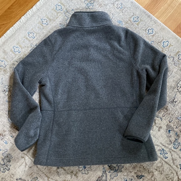 EUC SIZE XS LLBEAN MOUNTAIN CLASSIC HEATHER CHARCOAL FLEECE JACKET - Picture 9 of 11